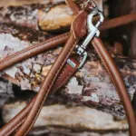 Hunter Rolled Soft Leather Dog Training Leash, Brown - Image 9