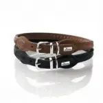 Hunter Rolled Soft Leather Dog Collar, Brown - Image 10