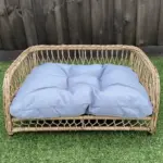 Jacob Outdoor Wicker Rope Elevated Dog Bed, Natural - Image 8