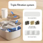 Cordless Sensor Pet Water Fountain, Stainless Steel - Image 4