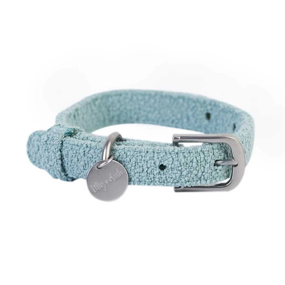Collarsage_1bc56879-5a67-490b-b82f-438610c25922_2000x.webp Australian Designed Boucle Dog Collar, Sage - Image 1