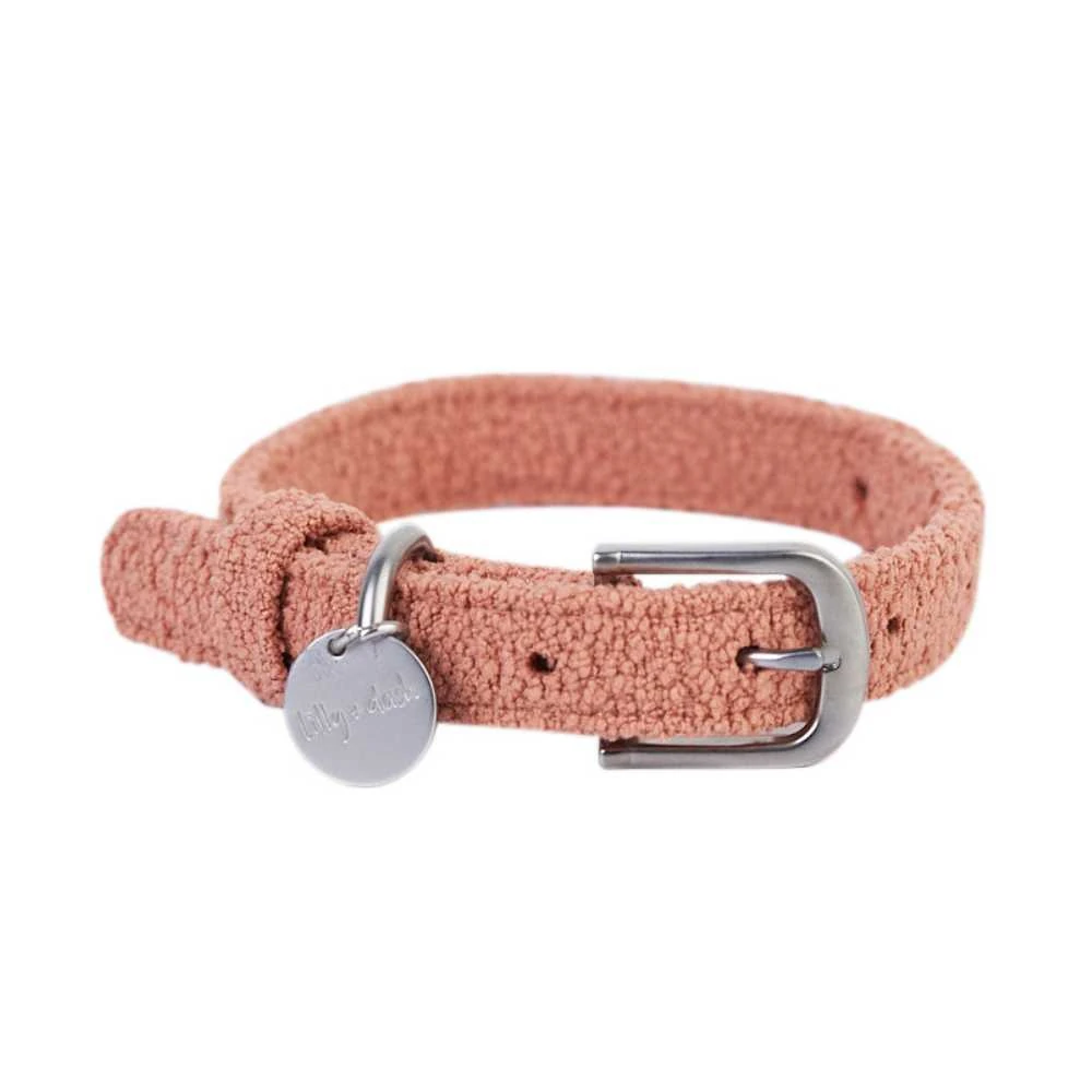 Collarterracotta_12603601-6cde-4fc8-8d64-d1b920542460_2000x.webp Australian Designed Boucle Dog Collar, Terracotta - Image 1