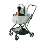 Ibiyaya Tinker Small Detachable Pet Stroller, Sage Green - Image 2