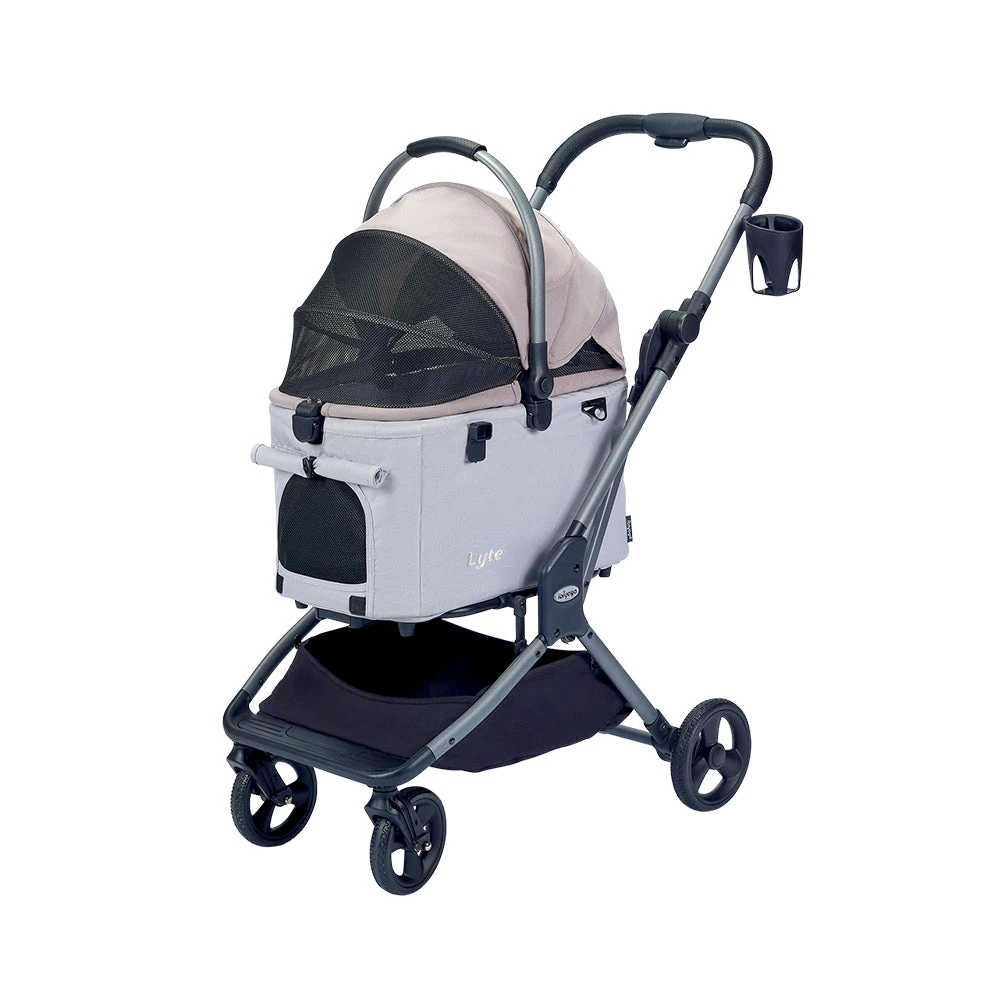FS2591-P-1_2000x.webp Ibiyaya Lyte 3-in-1 Detachable Pet Stroller, Dusty Apricot - Image 1