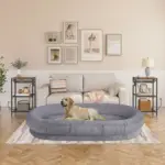Comfort Plus Human Dog Bed, Light Grey - Image 10