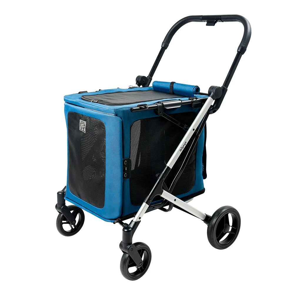 fs2480-nb_web_01_2000x.webp Ibiyaya BigBuddy Pet Stroller and Crate Combo, Crystal Teal - Image 1