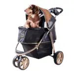 Ibiyaya Monarch Premium Pet Jogger Stroller, Luxury Gold - Image 2