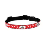 Personalised Dog Collar - Spots Red - Image 5