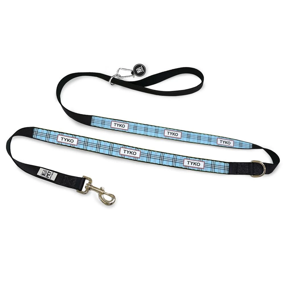 id-pet-dog-leash-personalised-dog-leash-furberry-blue-13526656155751_2000x.webp Personalised Dog Leash - Furberry, Blue - Image 1