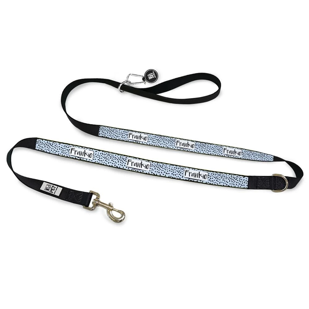 id-pet-dog-leash-personalised-dog-leash-squiggle-blue-31864177754311_2000x.webp Personalised Dog Leash - Squiggle, Blue - Image 1