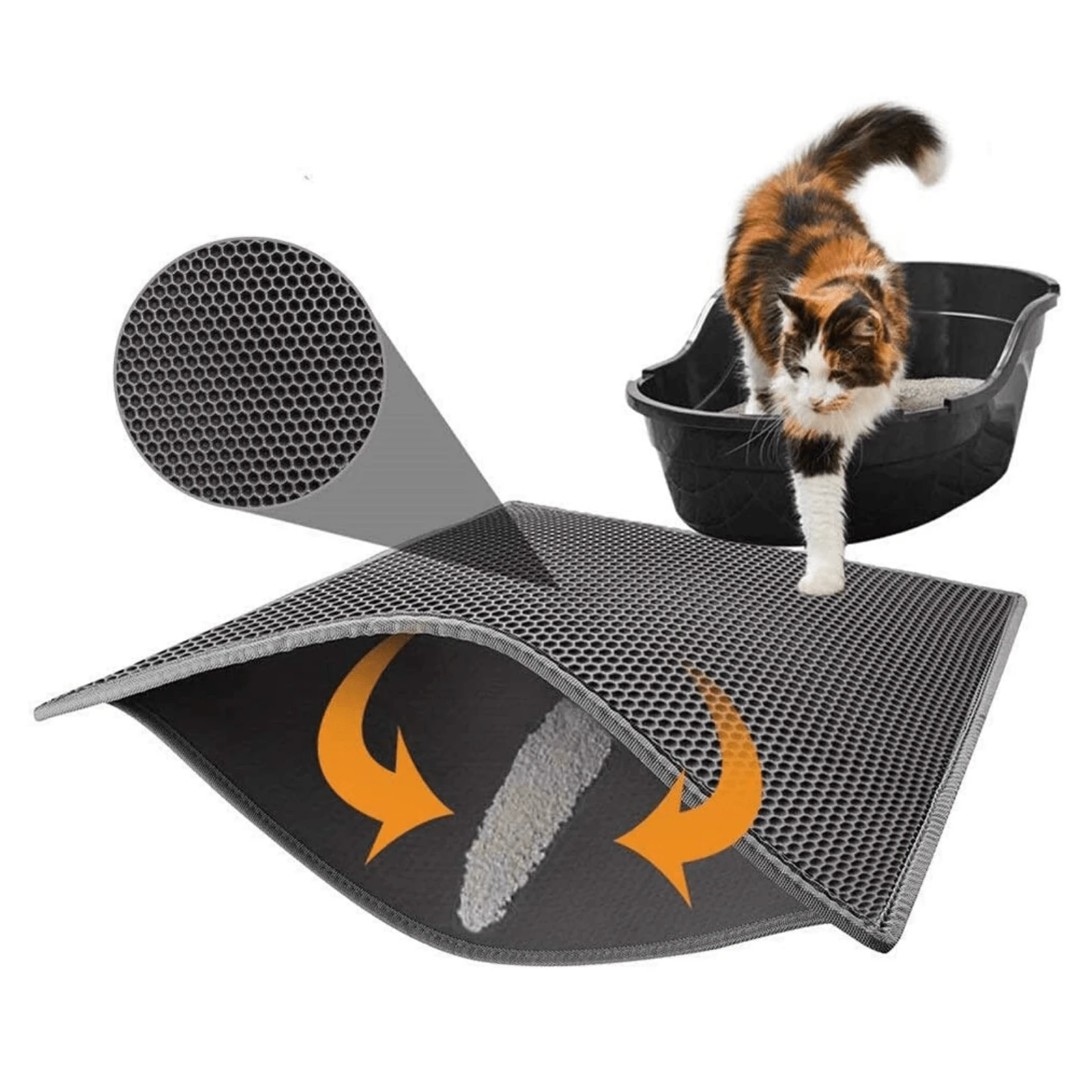 modern-pets-litter-box-cat-litter-mat-honeycomb-dual-layer-design-15244186386535_2000x.webp Cat Litter Mat - Honeycomb Dual Layer Design - Image 1