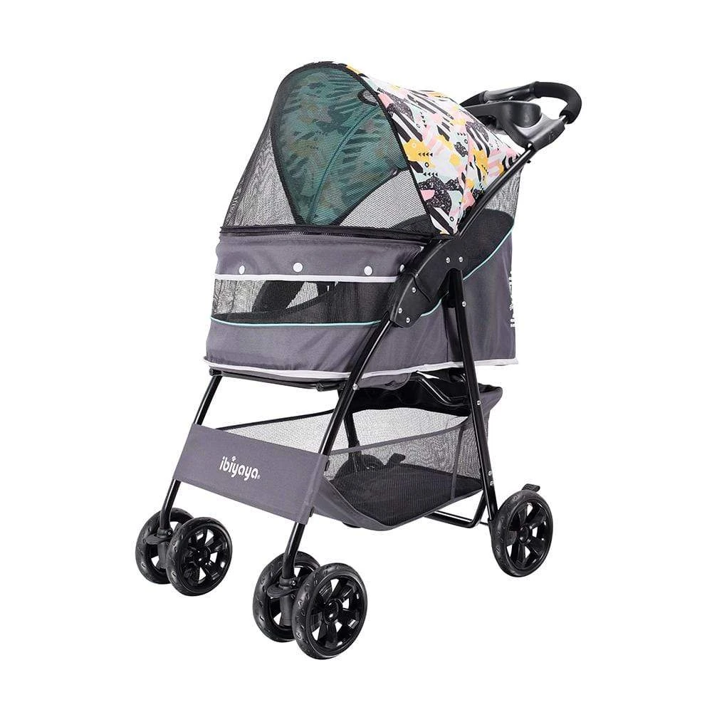 product_image_1761120184.webp Ibiyaya Cloud 9 Pet Stroller for Dogs & Cats, Mint Green - Image 1