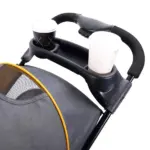 Ibiyaya Cloud 9 Pet Stroller for Dogs & Cats, Mustard Yellow - Image 4