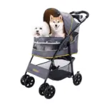 Ibiyaya Cloud 9 Pet Stroller for Dogs & Cats, Mustard Yellow - Image 9