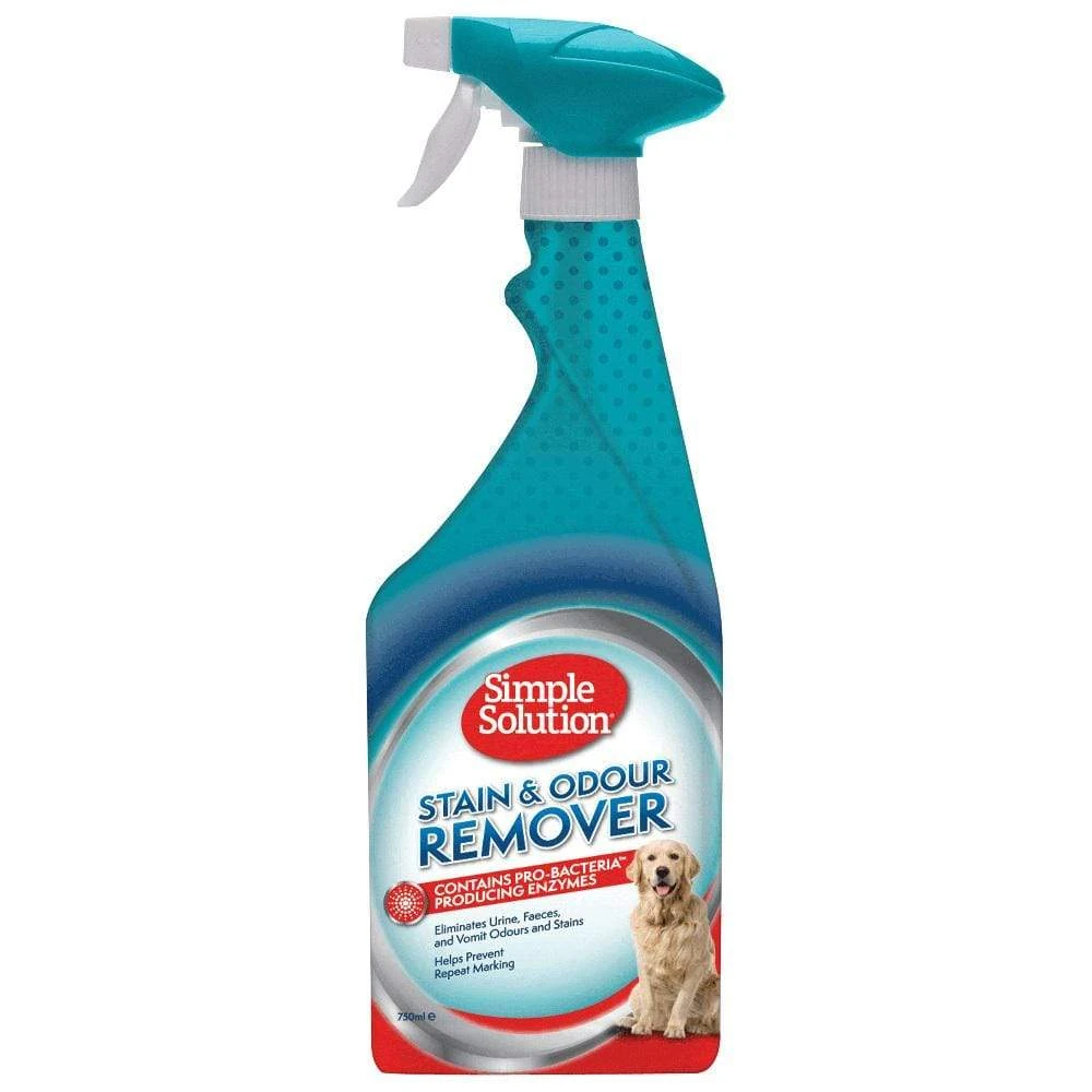 product_image_1761187420.webp Simple Solution Dog Stain & Odour Remover Spray, Original 750ml - Image 1