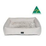 Orthopedic Dog Lounger Bed, Aspen Faux Fur - Image 5