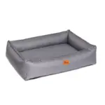 Ripstop Dog Lounger Bed, Steel Grey - Image 9